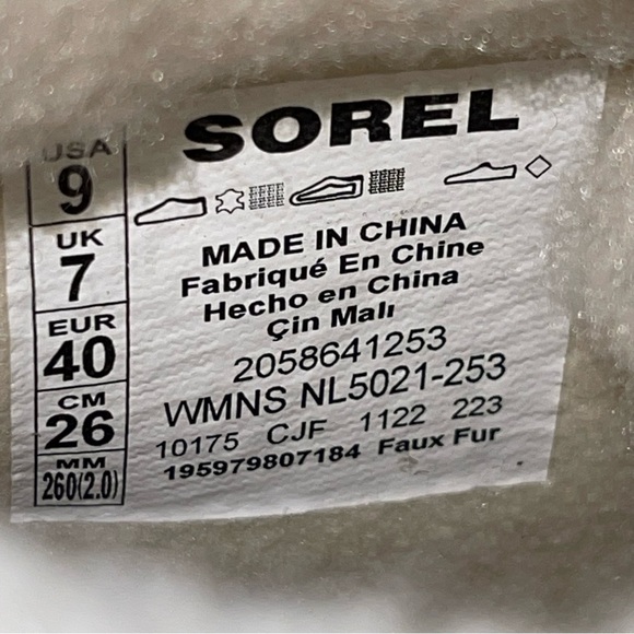 New Sorel Wedge Boots Evie II Cozy Women’s 9. - Picture 8 of 8